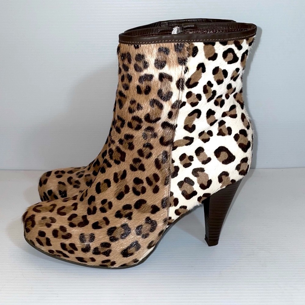 Rockwell Tharp Leopard 🐆 Calf hair Bootie